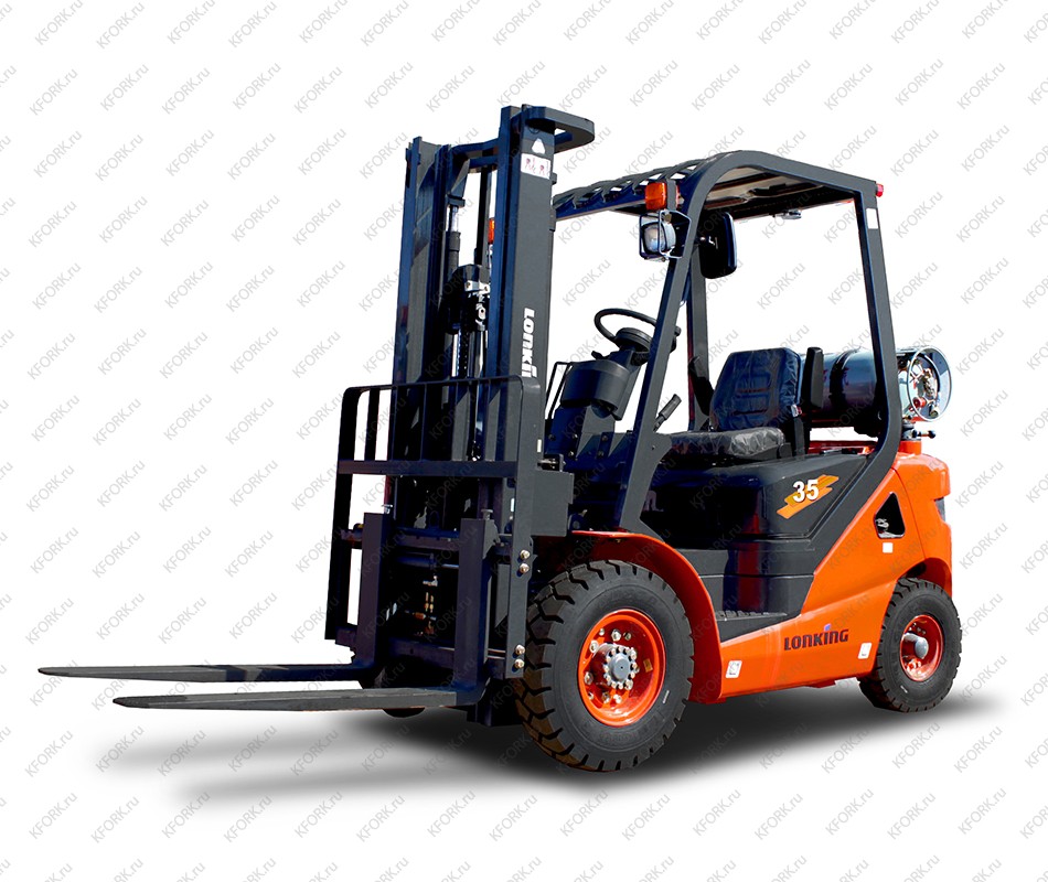 Вилочный погрузчик газ/бензин Lonking 3,5 тонны